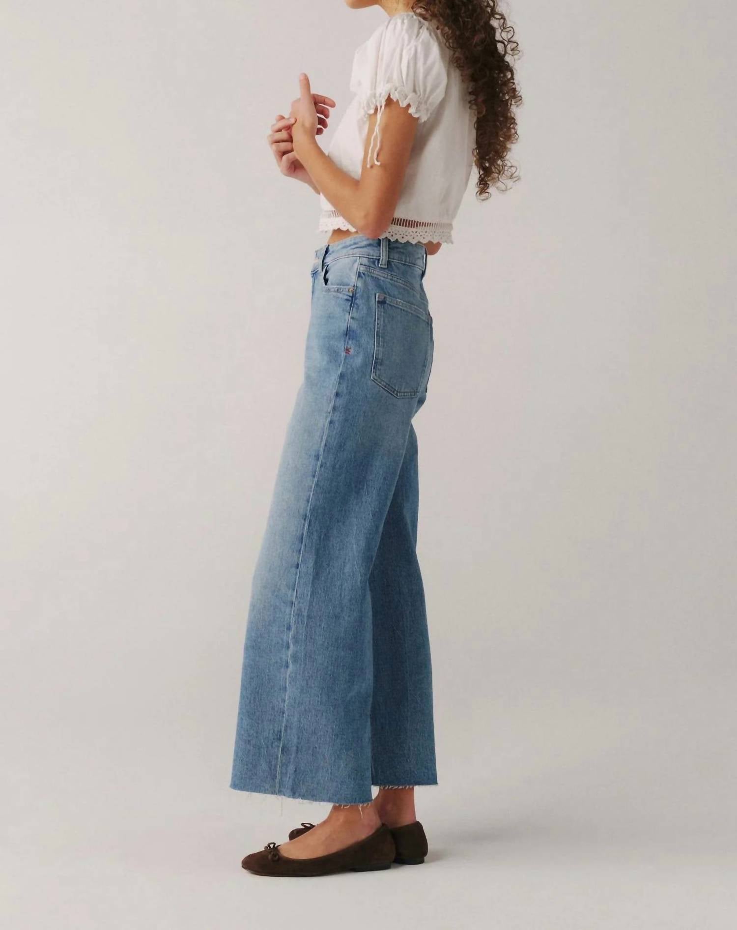 Warp + Weft - Nce Wide Leg Crop Jeans