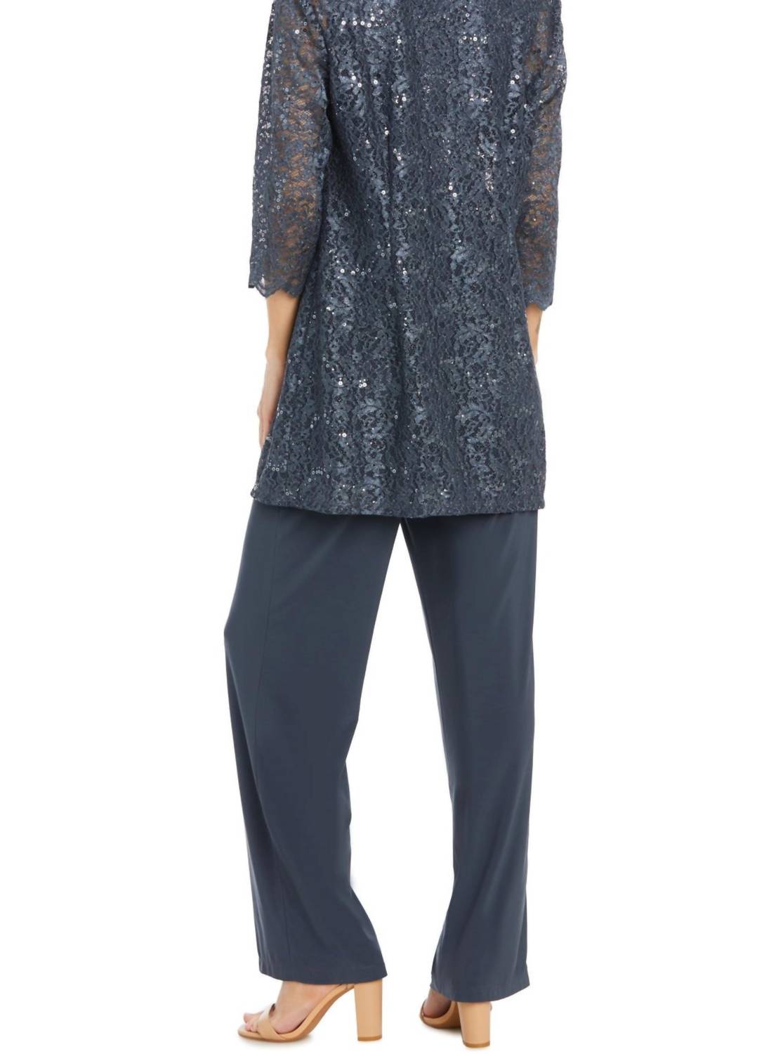 R&M Richards - Lace 3 Piece Evening Pant Set