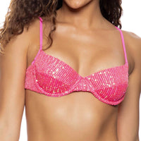Luli Fama - Chasing Stars Sequins Balconette Top