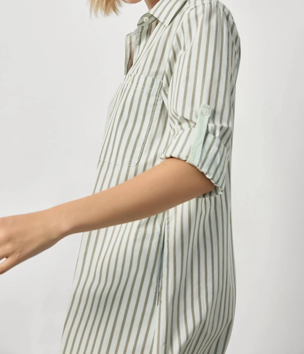 Lilla P - Striped Shirt Mini Dress