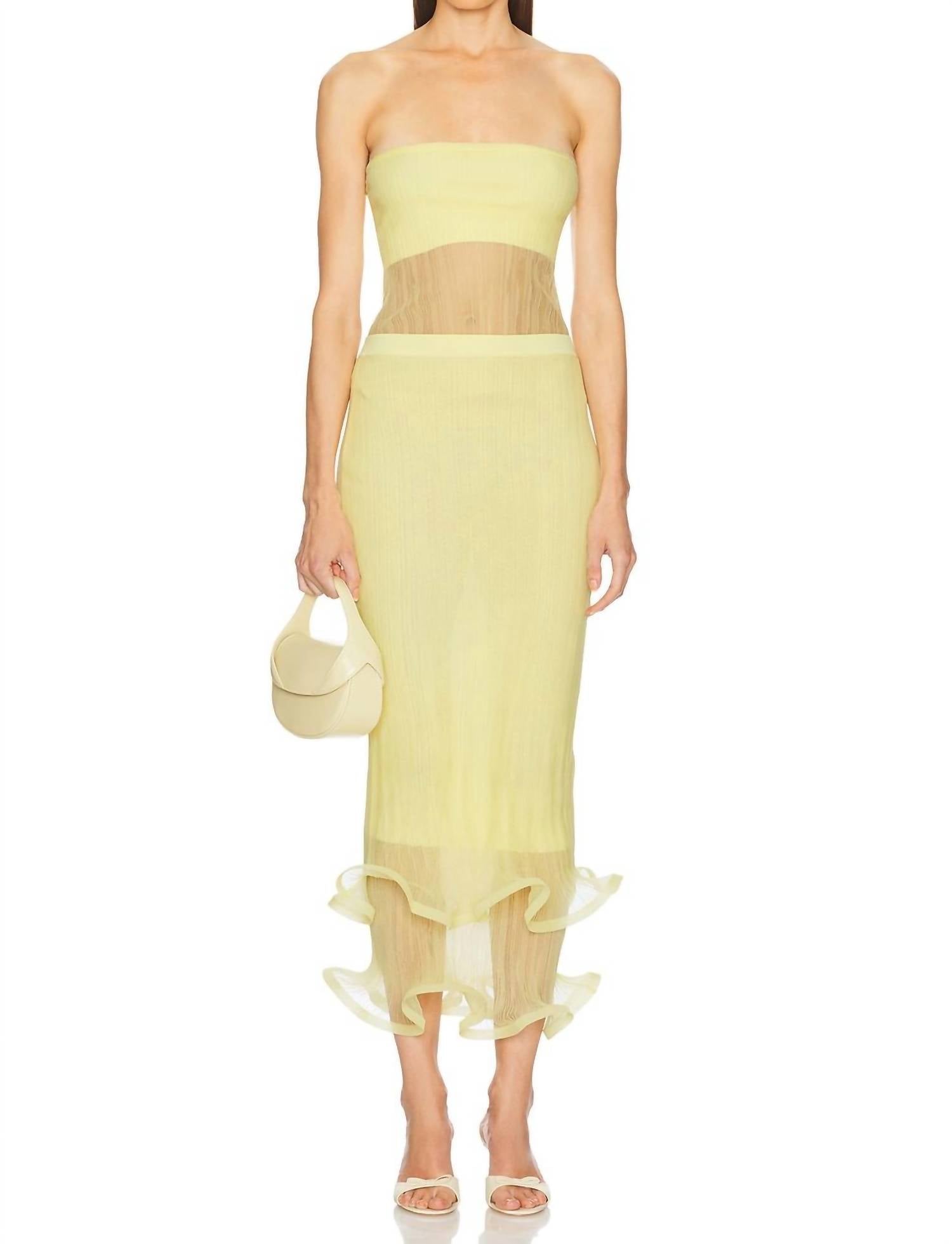Jonathan Simkhai - Kelso Ruffle Skirt