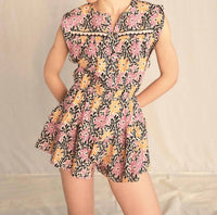 SAYLOR Xena Floral Batik Romper in multi - women's pants