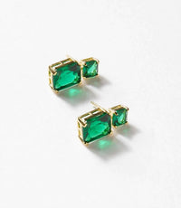 Marlyn Schiff - Women's Princess Cut Drop Earrings