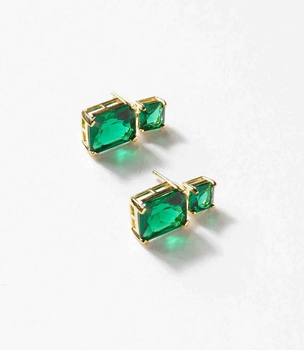 Marlyn Schiff - Women's Princess Cut Drop Earrings