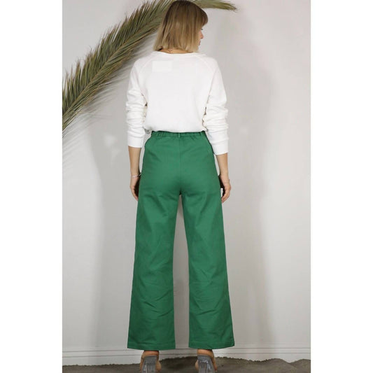 Mulla - Cotton Twill Wide Leg Pants