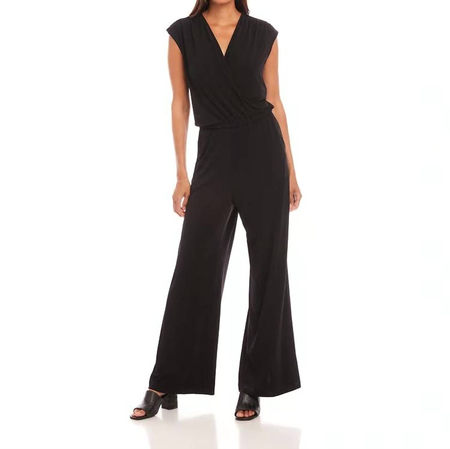 Karen Kane - Sleeveless Travel Jersey Jumpsuit