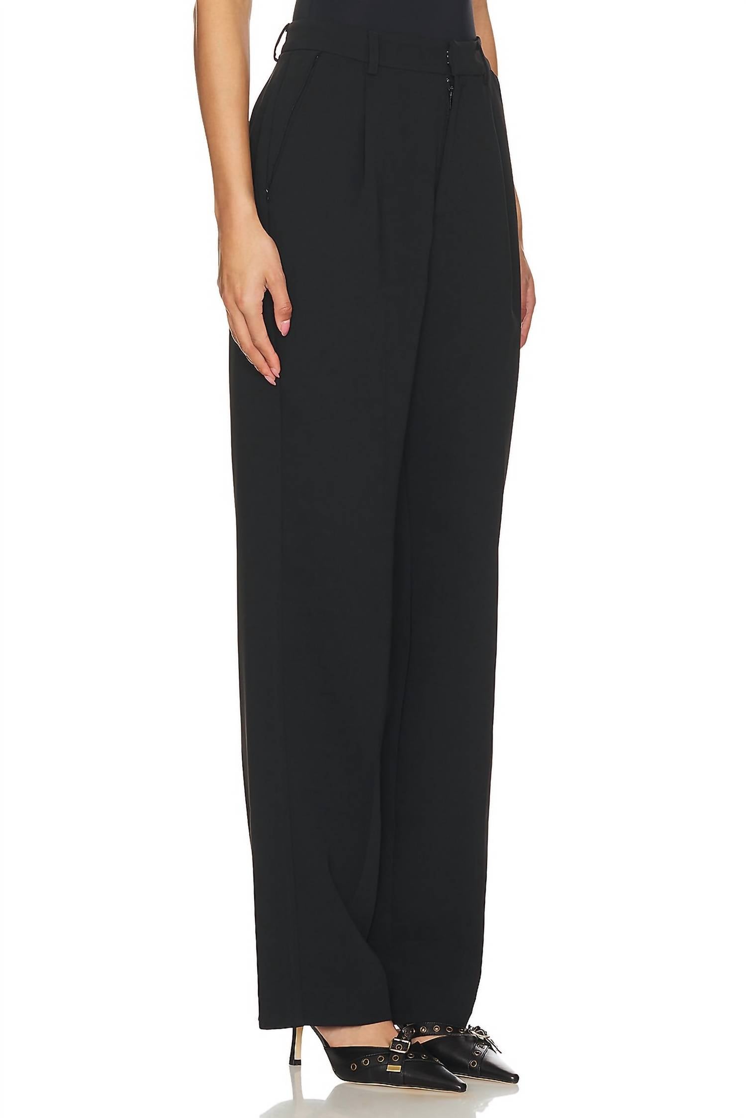Good American - Luxe Suiting Column Trouser