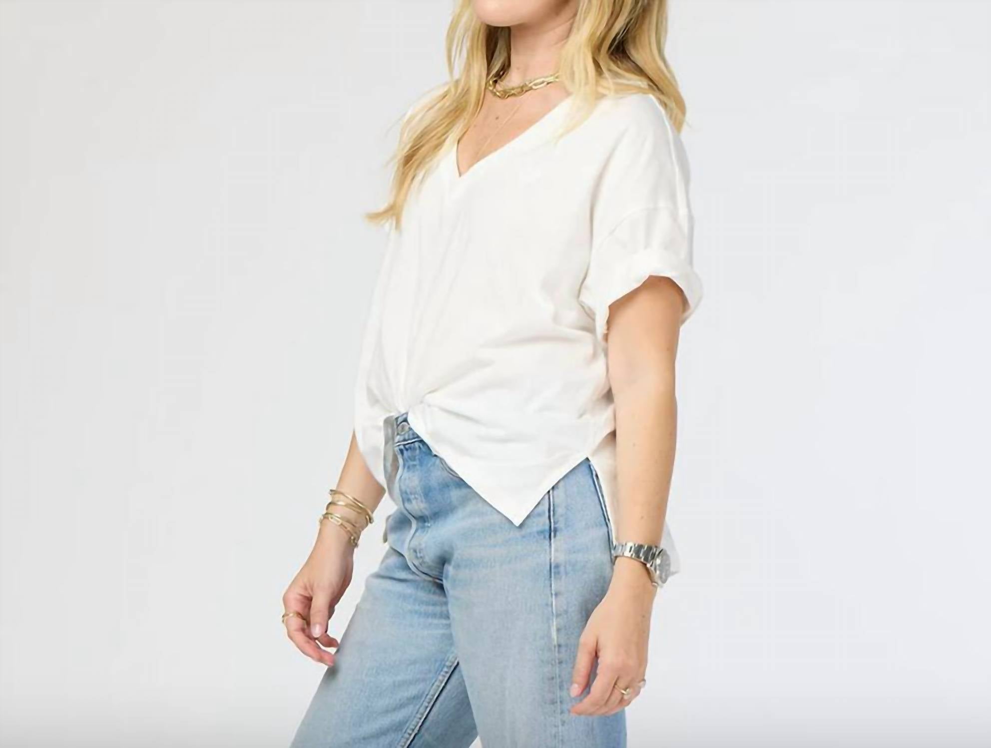 Kerri Rosenthal - Boxer V Neck Tee