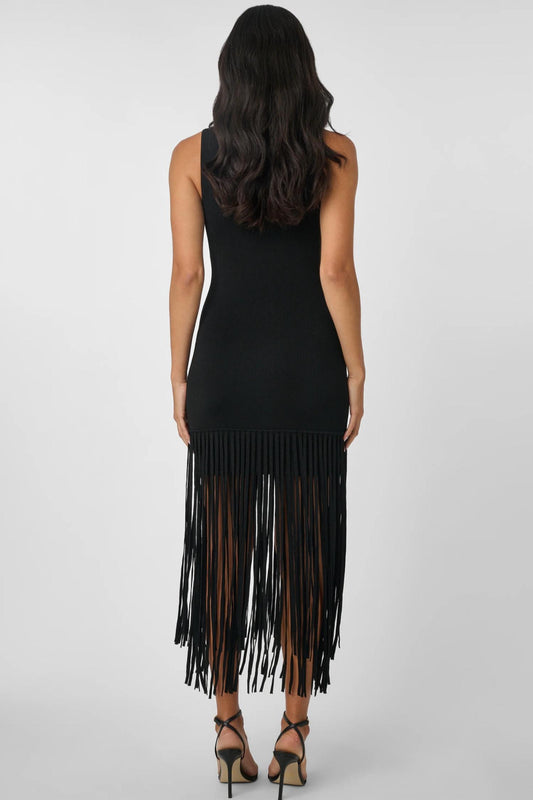 Toccin - Margaux Sleeveless Fringe Mini Dress