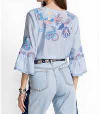 Johnny Was - RUFFLE SLEEVE BLOUSE NEILLY