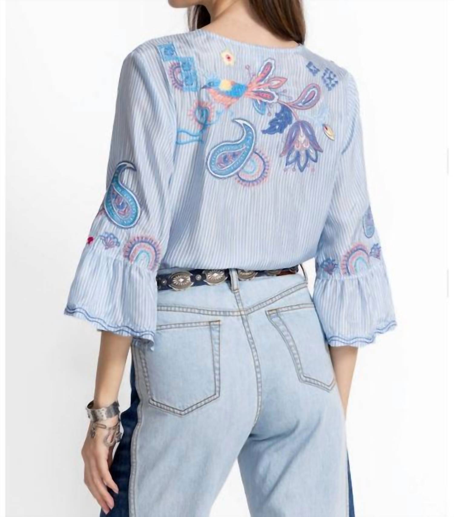 Johnny Was - RUFFLE SLEEVE BLOUSE NEILLY