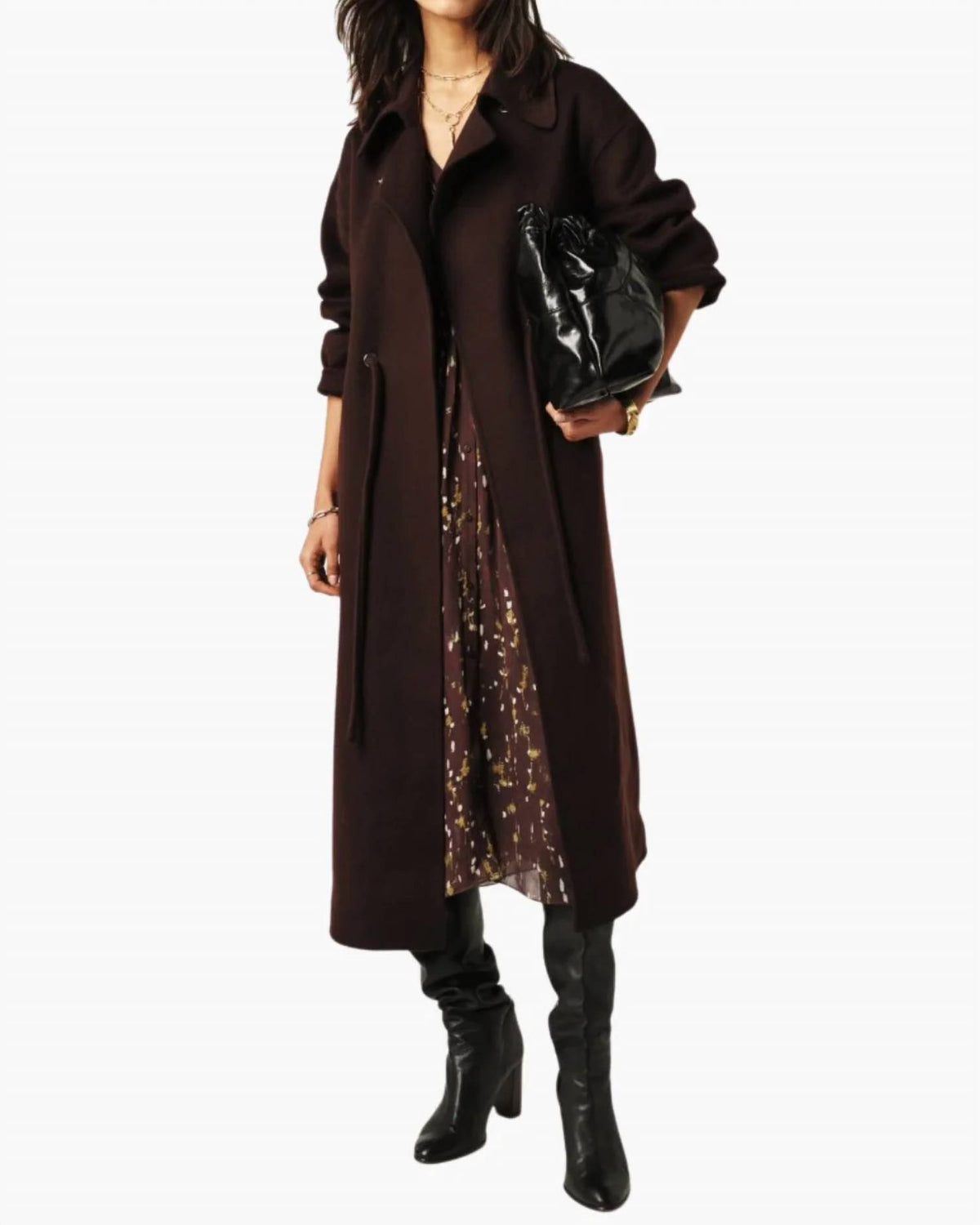 Ba&Sh - Kate Midi Tie-waist Coat