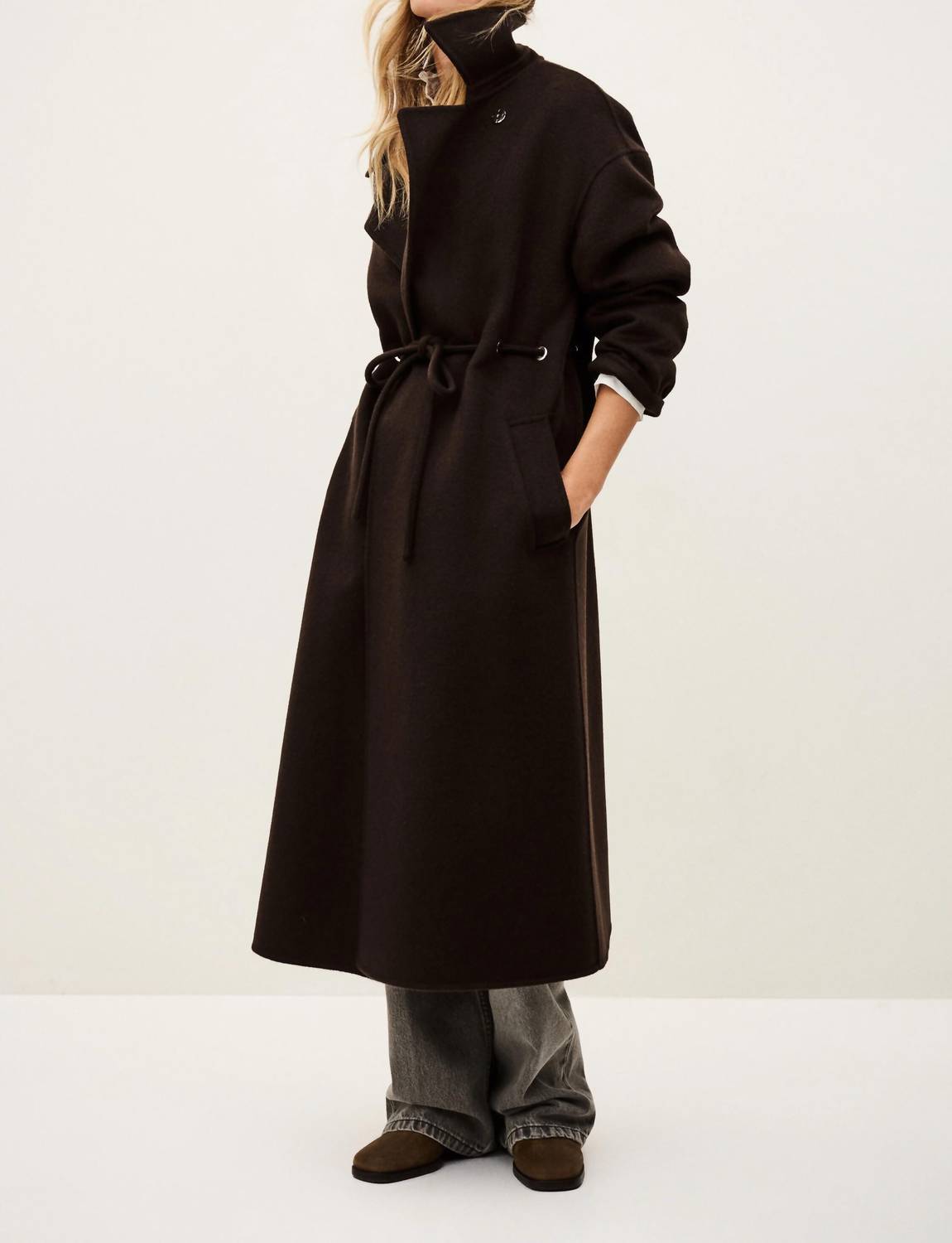 Ba&Sh - Kate Midi Tie-waist Coat