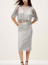 Ba&Sh - Midi Meshy Skirt