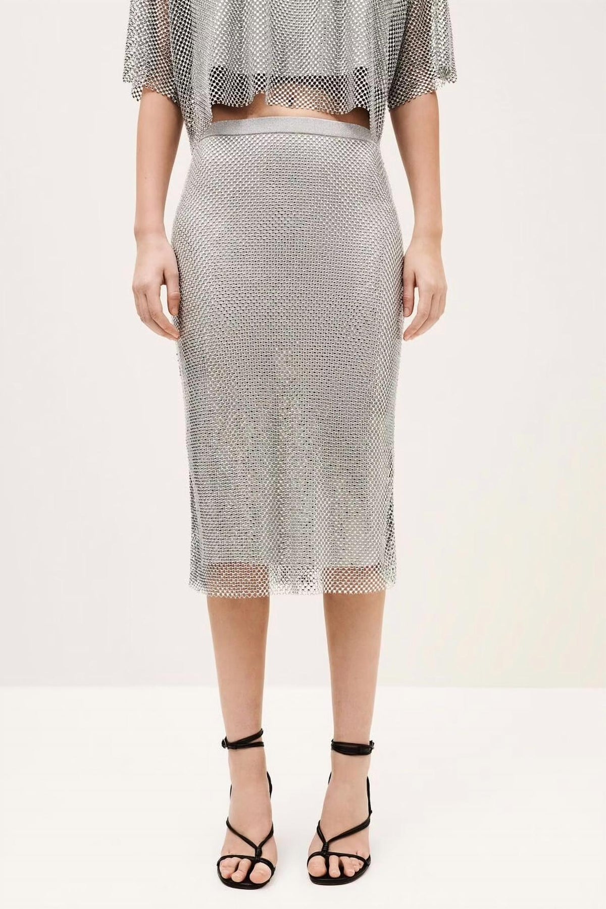 Ba&Sh - Midi Meshy Skirt