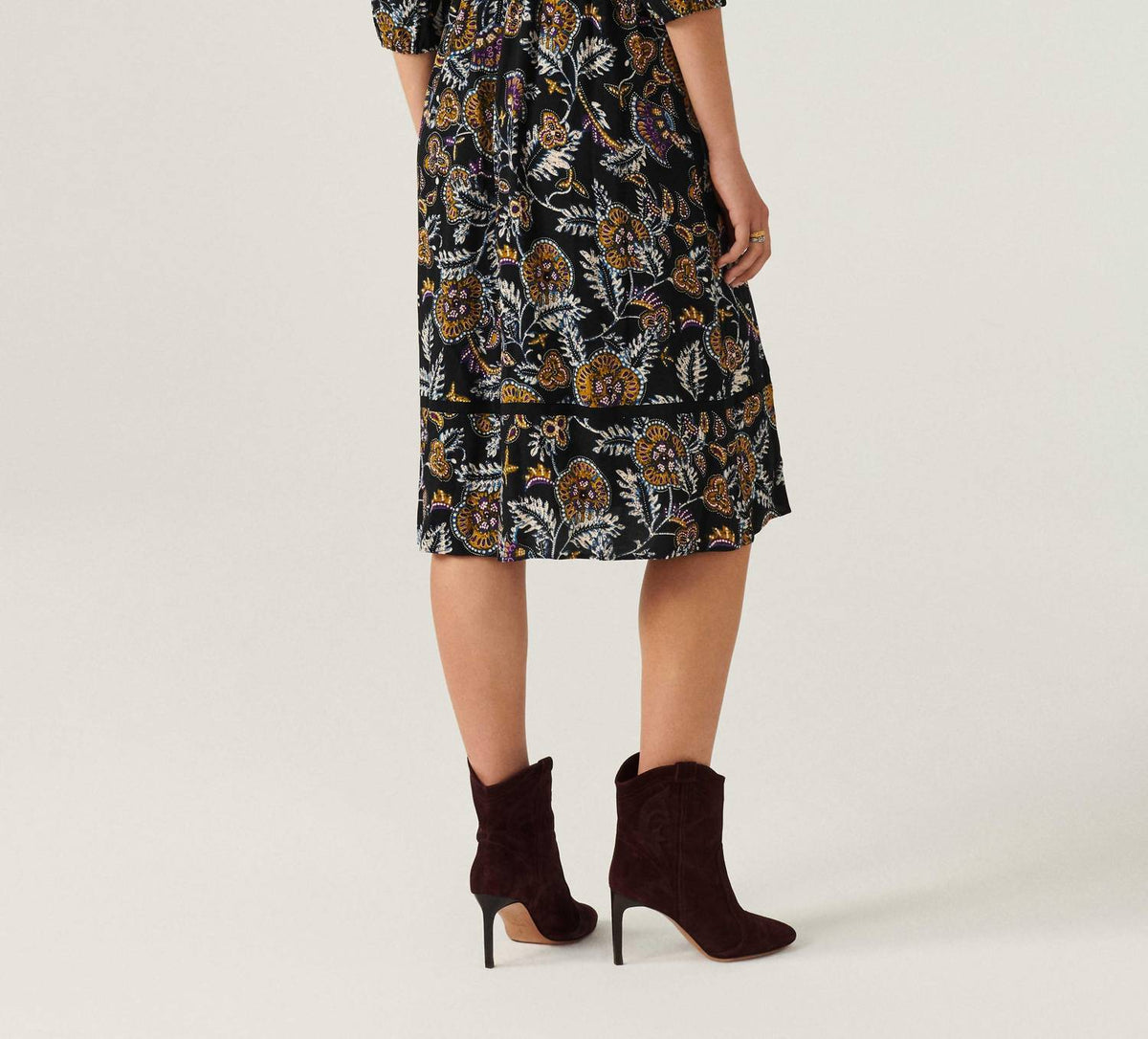 Ba&Sh - VIENNE MIDI V NECK DRESS