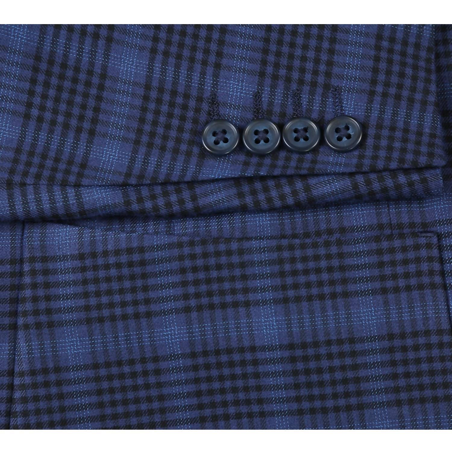 Pelago - Men's Single Breasted Slim Fit Half Canvas Knit Soft Jacket