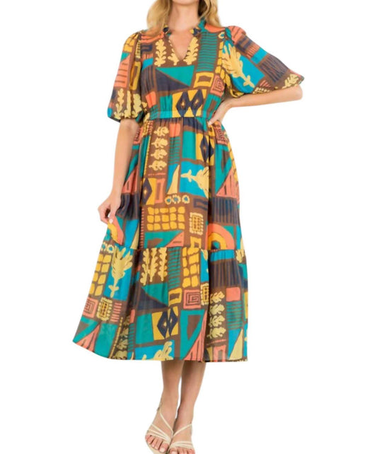 Thml - Audrina Abstract Print Dress