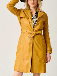 Mauritius - Leah Leather Trench Coat