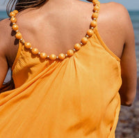 Scarlett Poppies - CIRKELINA - PEARL DECORATED VOLUME STRAP DRESS