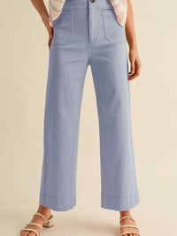 &Merci - High Waist Cropped Wide Leg Pants
