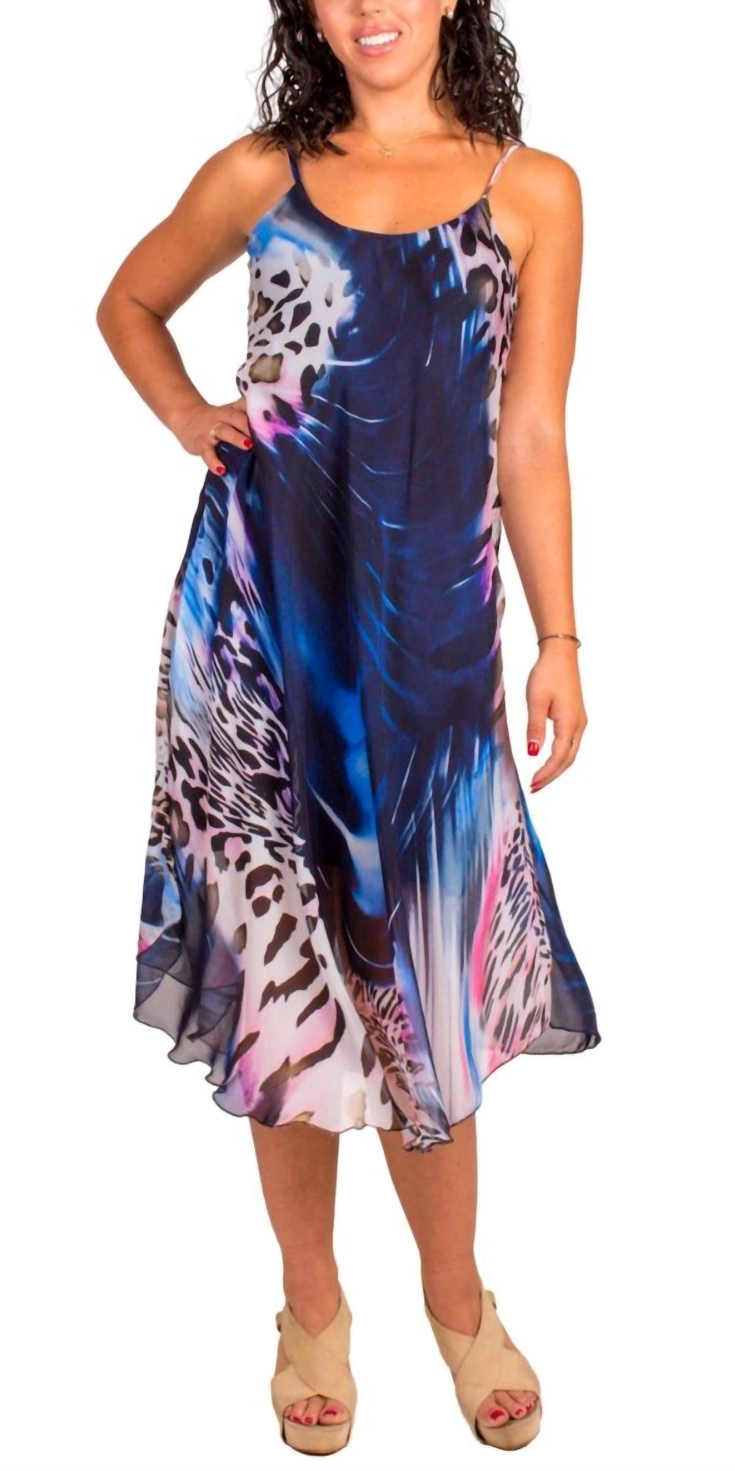 Gigi Moda - Animal Print Miele Midi Dress