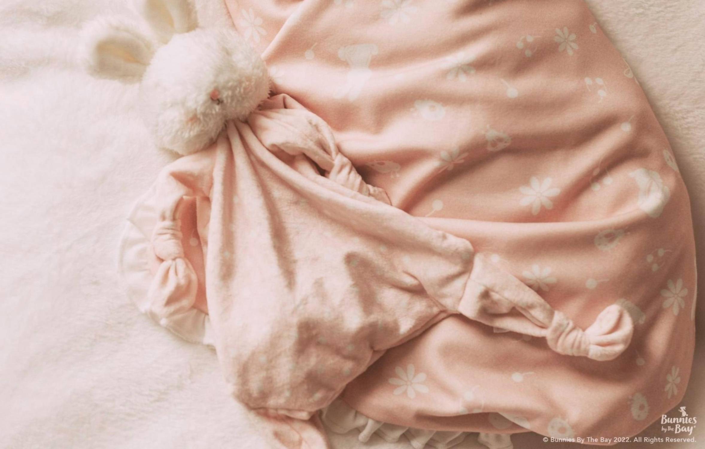 Bunnies By The Bay - Baby Girls Blossom's Organic Blanket