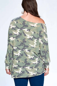 Emerald Collection - Slouchy One Shoulder Dolman Top