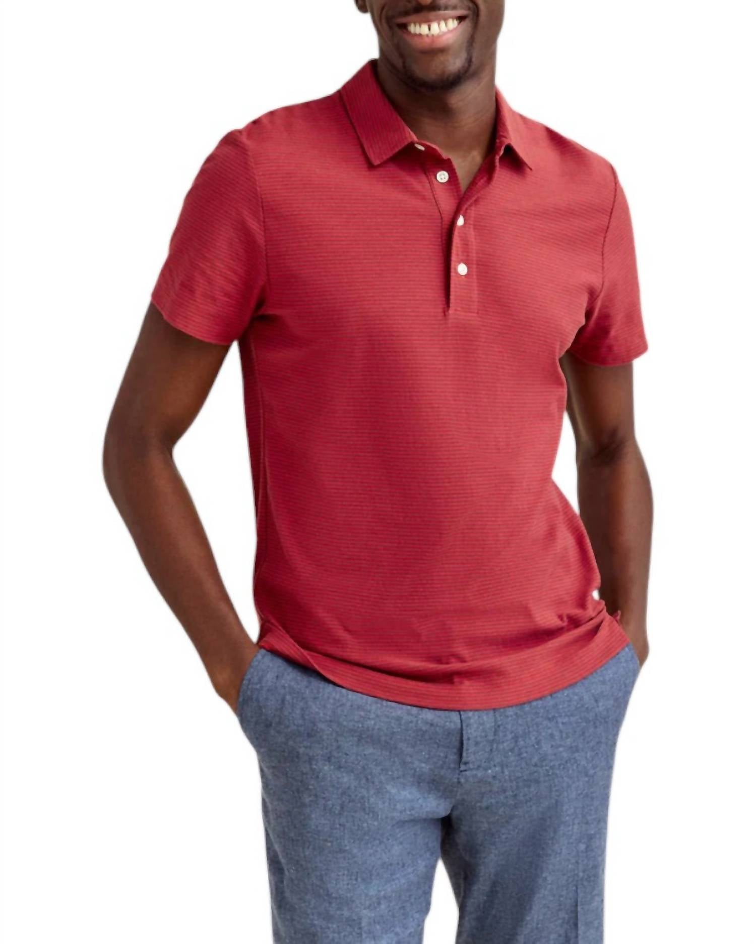 Billy Reid - STRIPE PENSACOLA POLO