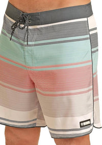 Rock & Roll Denim - Men's Striped Swim Trunks