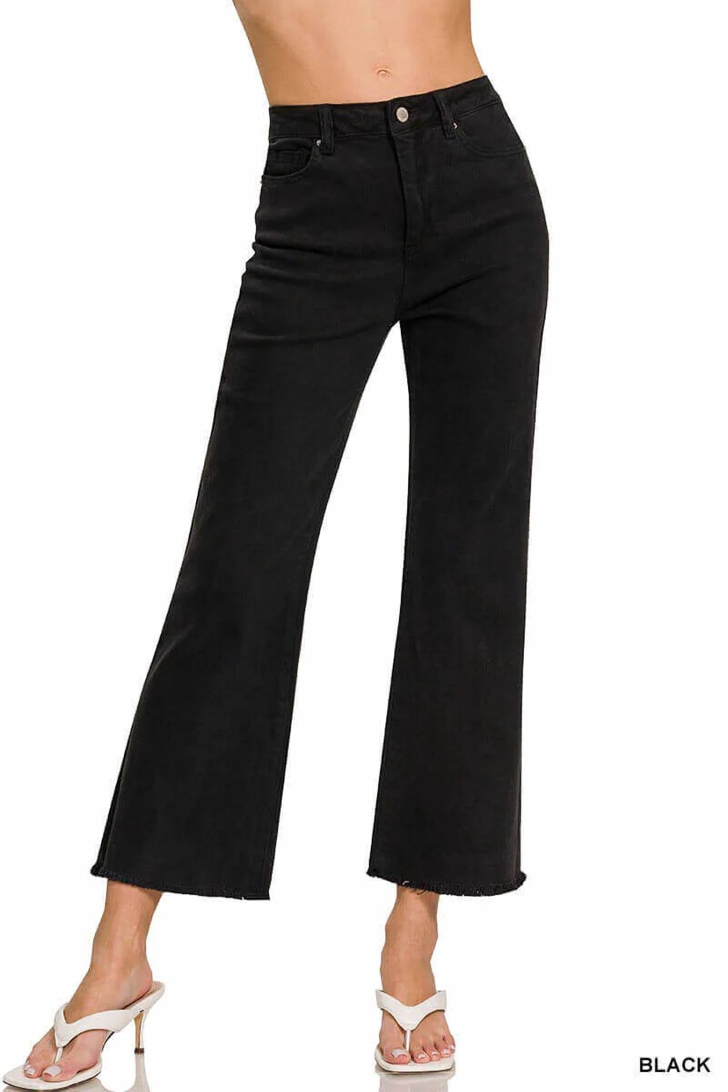 Zenana - Barb Cropped Jeans