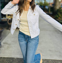Tribal - Comfort Stretch Button-front Denim Jacket