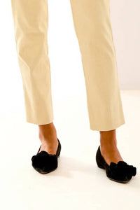 SARA CAMPBELL Flannel Sheri Pants in sand heather - women's pants - alternate view