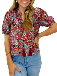 Joy Joy - Camila Flutter Sleeves Top