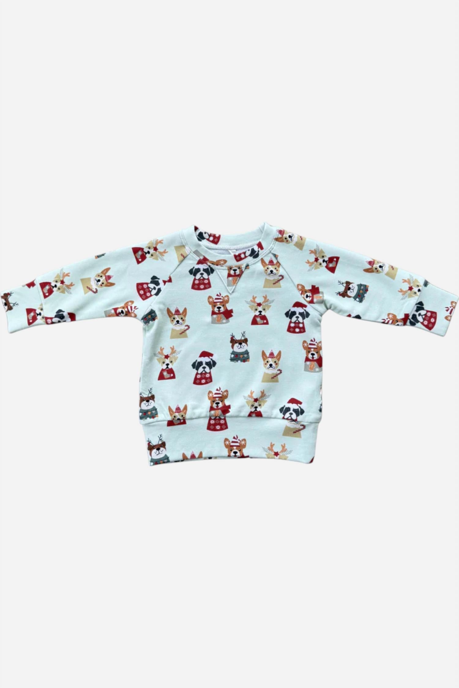 Babysprouts - Infant Christmas Dogs Raglan Sweatshirt