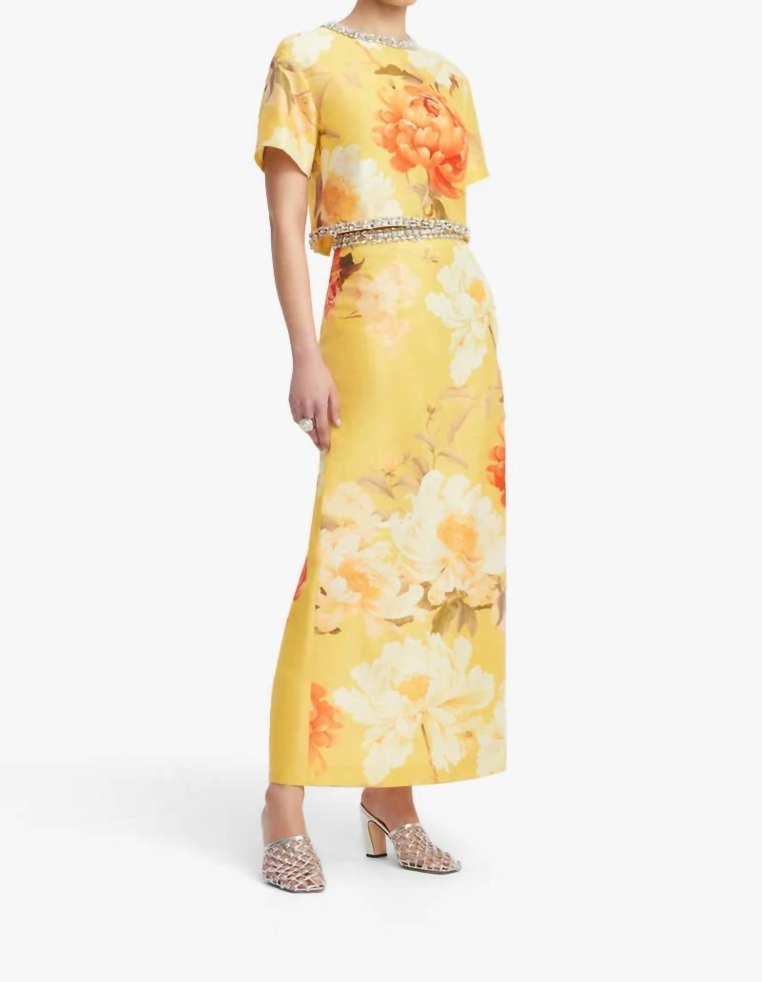 Leo Lin - Indie Embellished Sleeve Top