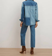 Veronica Beard - Dalma Colorblock Button Down Shirt Top