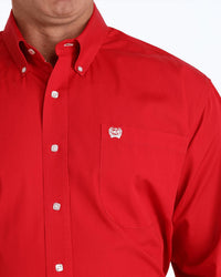 CINCH Classic Fit Button Down Western Shirt in red - men's shirt - alternate view