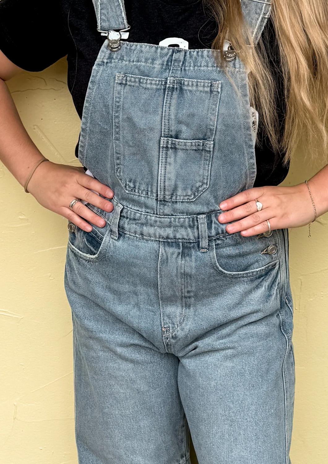 Sweet Lovely By Jen - Sunday Stroll Denim Overall