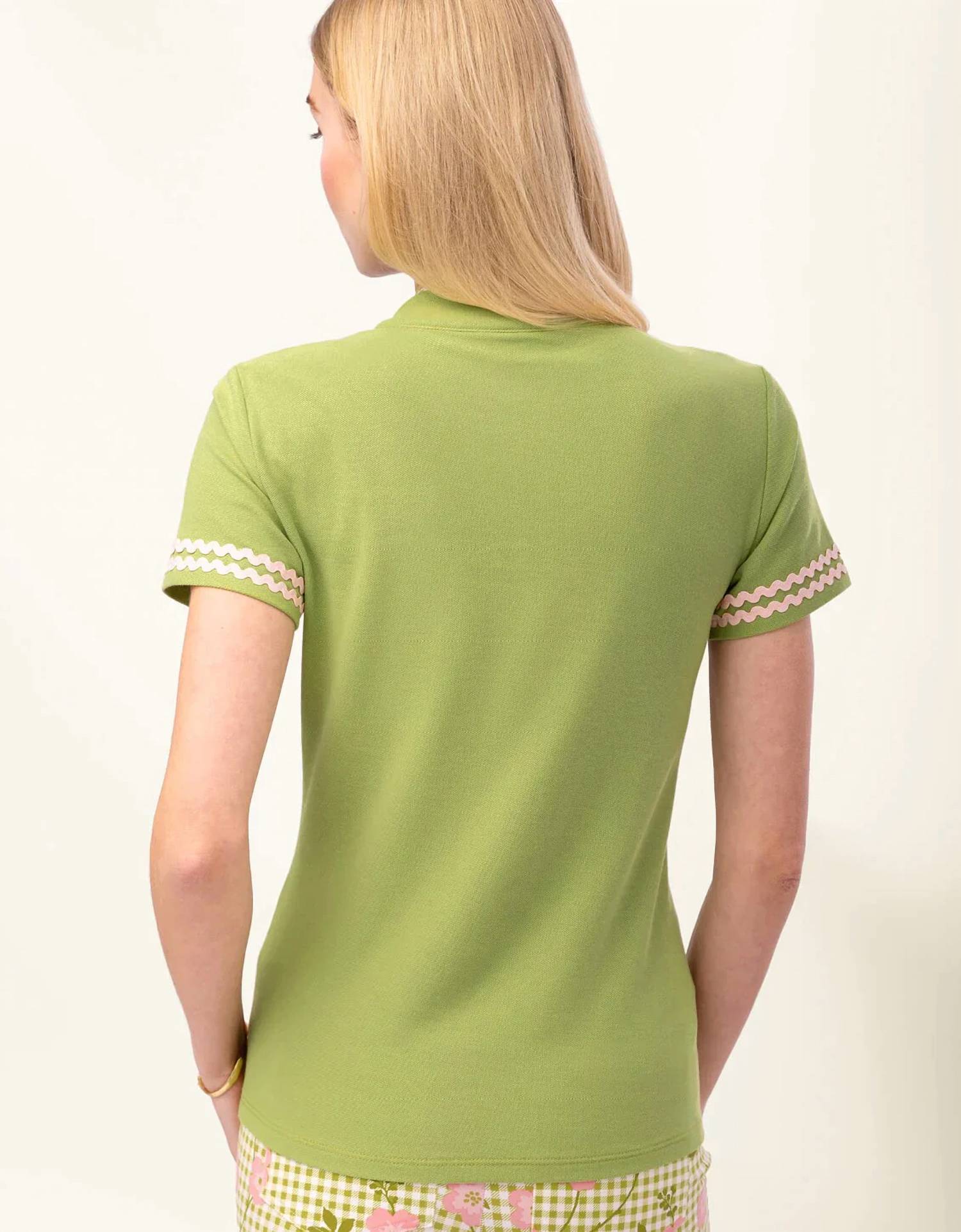 Spartina 449 - Serena Ric Rac Short Sleeve Zip Top