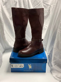 Easy Street Women's Erica Knee High Boot in burgundy - women's shoe