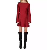 French Connection - Ennis Satin Long Sleeve Mini Dress