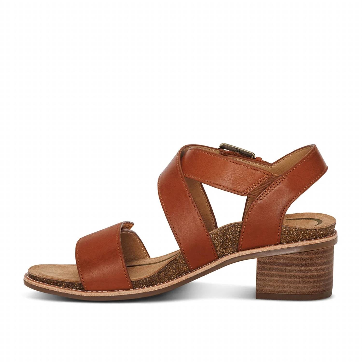 Aetrex Women's Kristin Sandal in cognac - women's sandal - alternate view