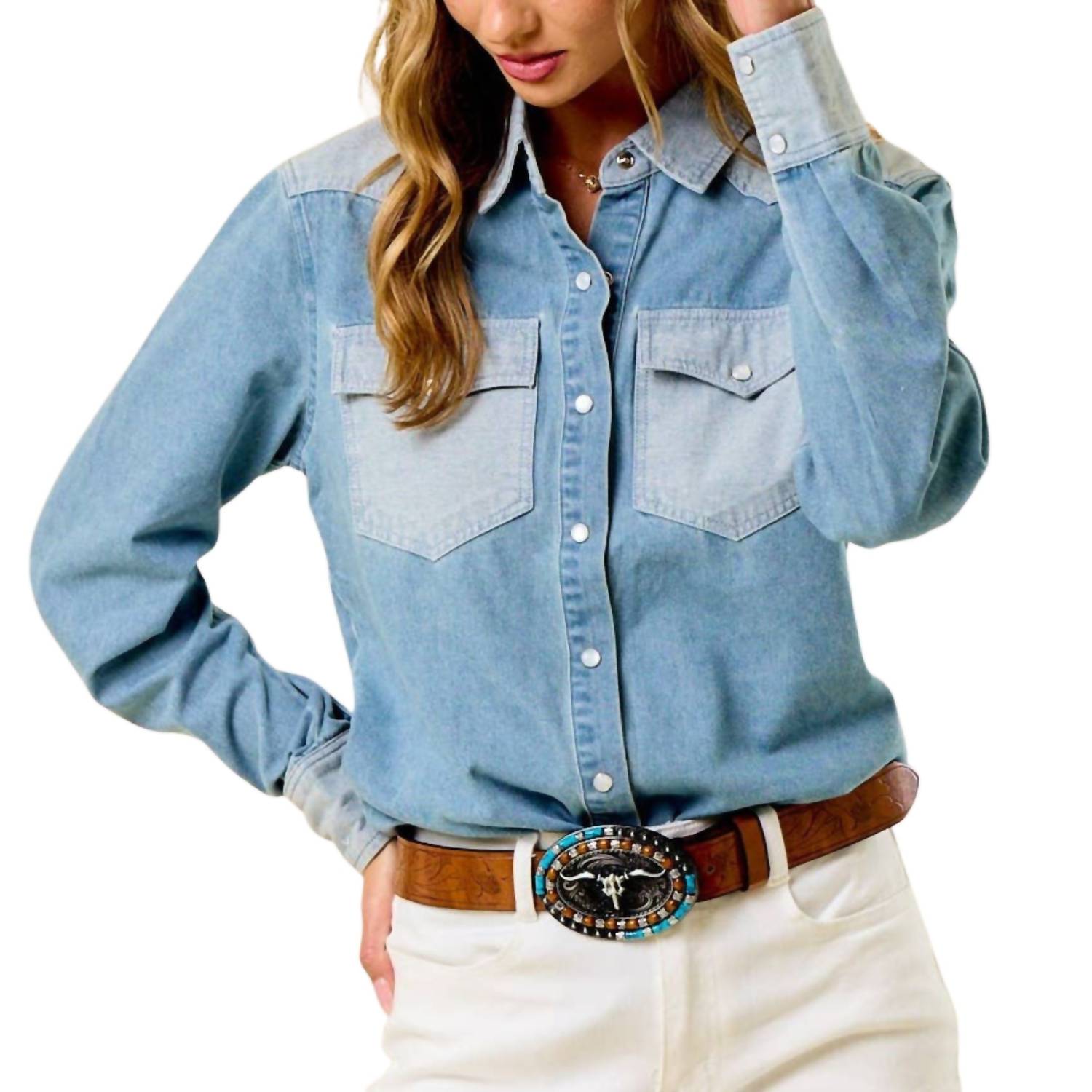 Saints & Hearts - Two-Tone Western Shirt
