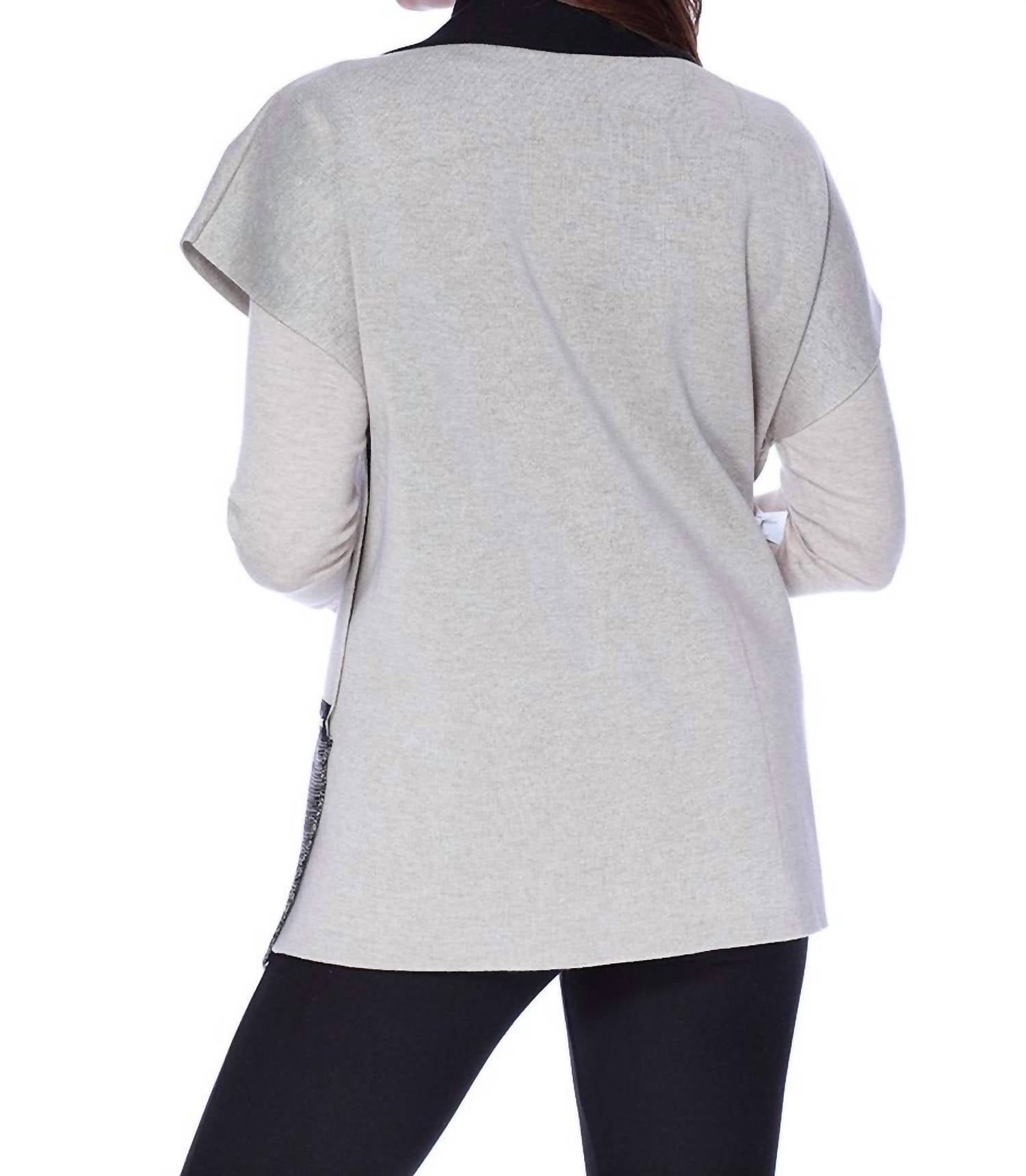 Zip Detail Poncho