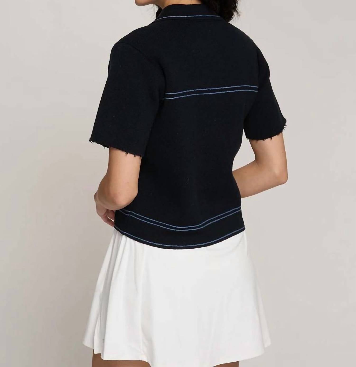 Autumn Cashmere - Short Sleeve Denim Jacket