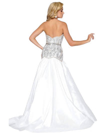 Mac Duggal - Embellished Satin Prom Dress
