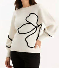 Tyler Boe - Novelty Yarn Sweater With Soutache