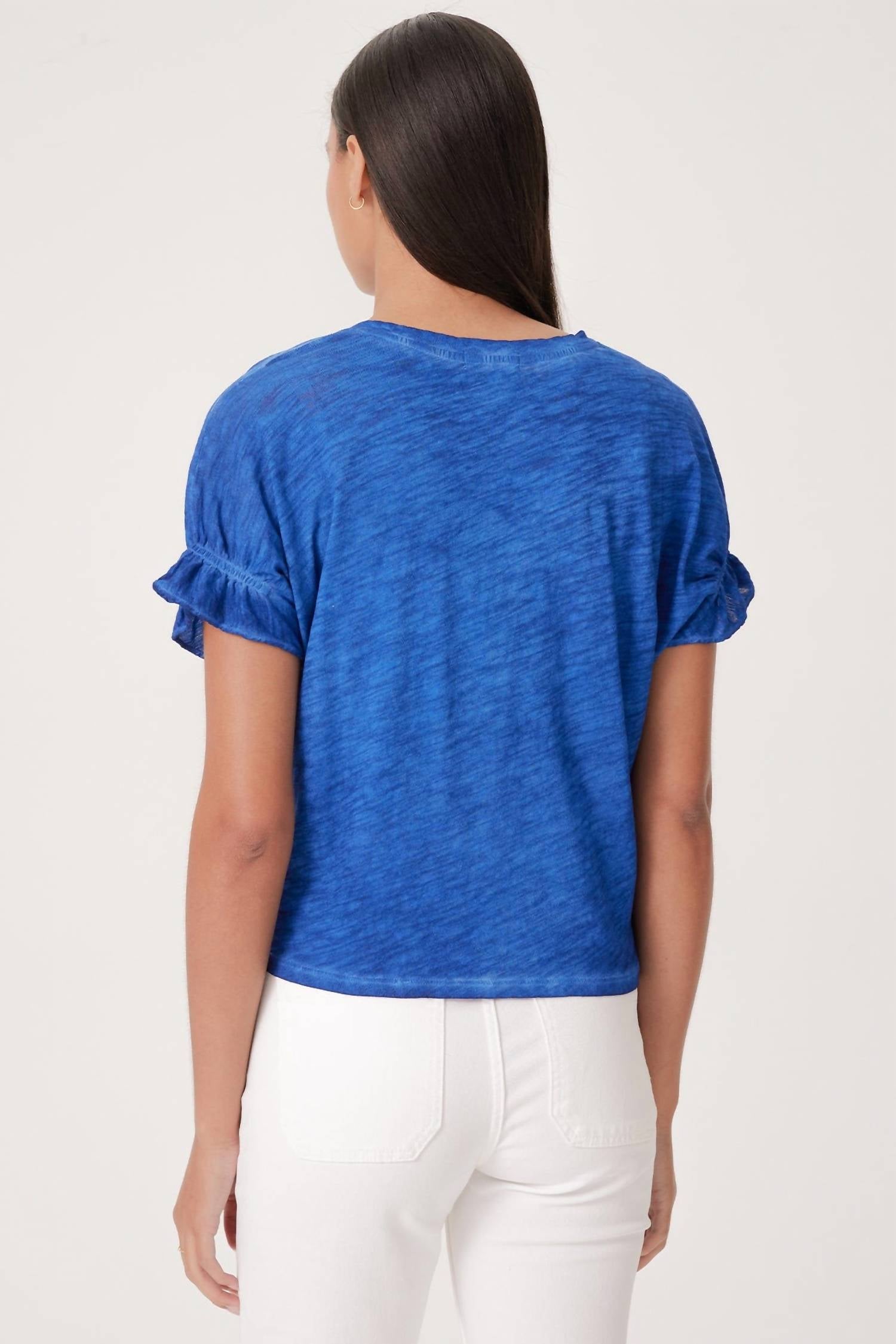 Goldie - Puff & Ruffle Sleeve Tee