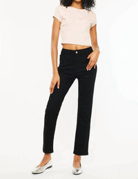 Kancan - Open Pack High Rise Slim Straight Jeans